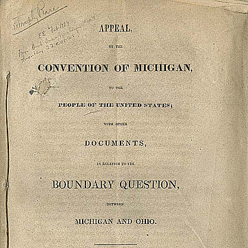 Appeal by the Convention of Michigan to the People of the United State