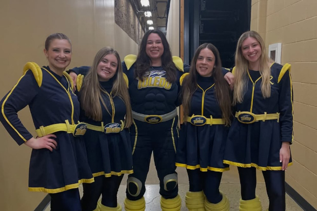 Sophia Grounds, Carson Pickles, Jill Kromer, Maddy Tomaszewski, and Fallon Corbin as rocky and rocksy
