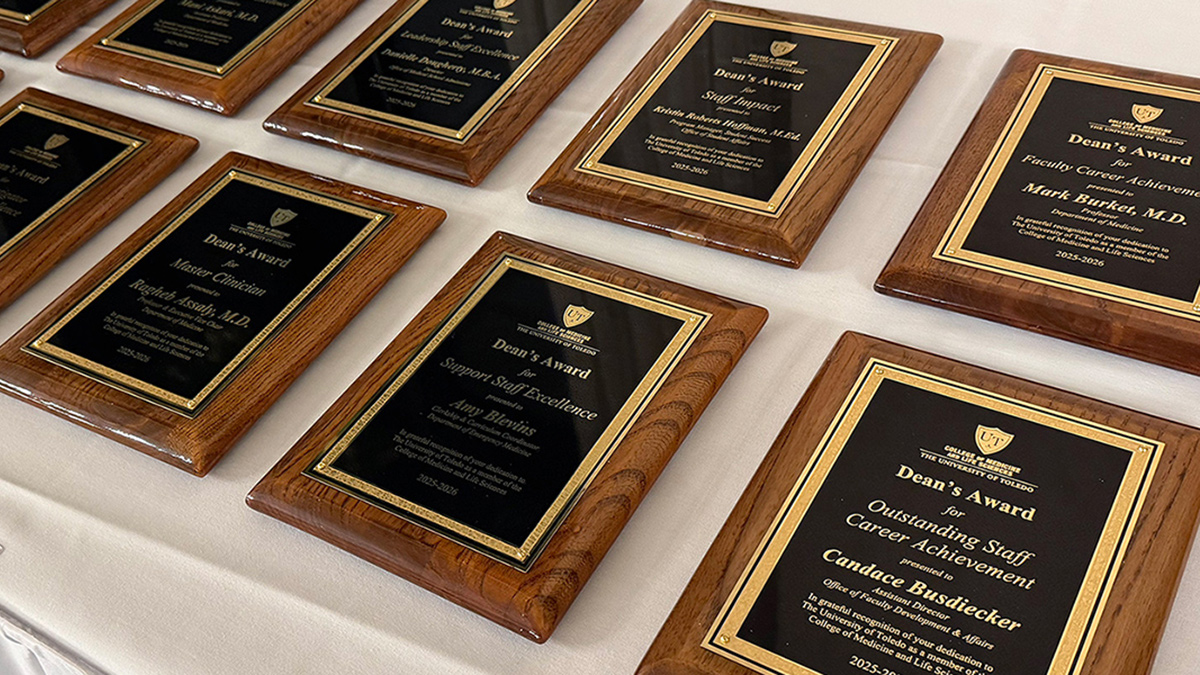 Picture of award plaques