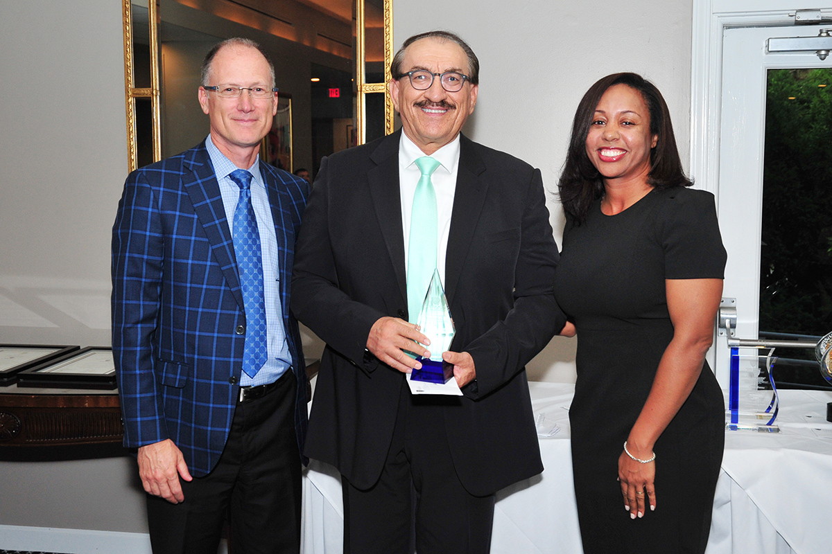 Dr. Hassan with Drs. Cooper and Jenkins.