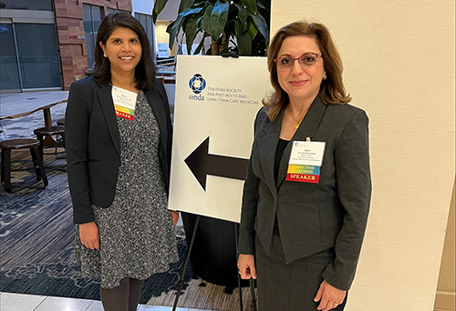 Dr. Abd-Alahad and Dr. Kalvala presenting at the 2022 OMDA conference in Columbus, Ohio