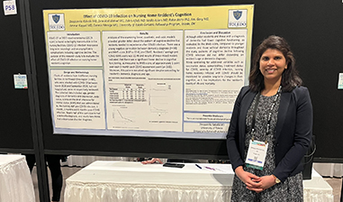 Dr. Kalvala presenting at the 2023 AMDA conference in Tampa, Florida 