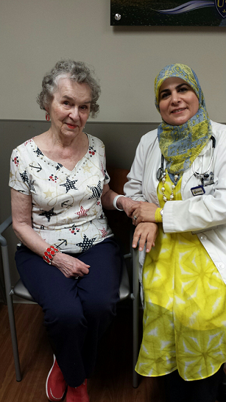 Dr. Ali with patient