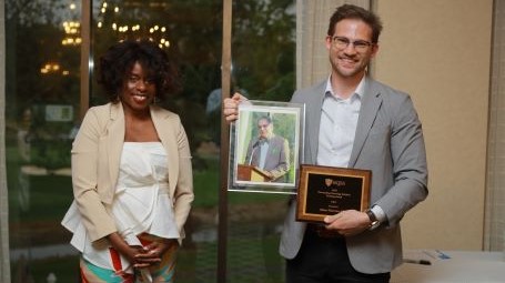 Adam Mierzwa recieves Award