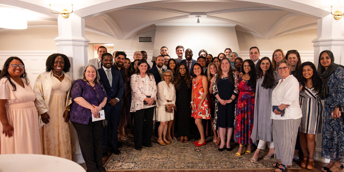 Group photo of pediatric residents and fellows
