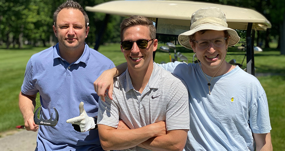 Residents at a golf outing