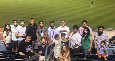 Mud Hens game with residents