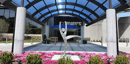 Entrance to Dana Cancer Center