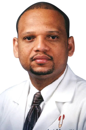 Headshots of Dr. Angelo E. Gousse