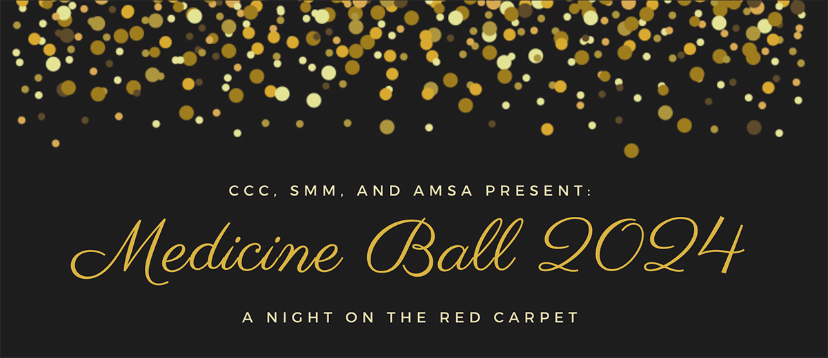 Artwork for Medicine Ball 2024. presented by CCC, SMM and AMSA. A night on the red carpet.