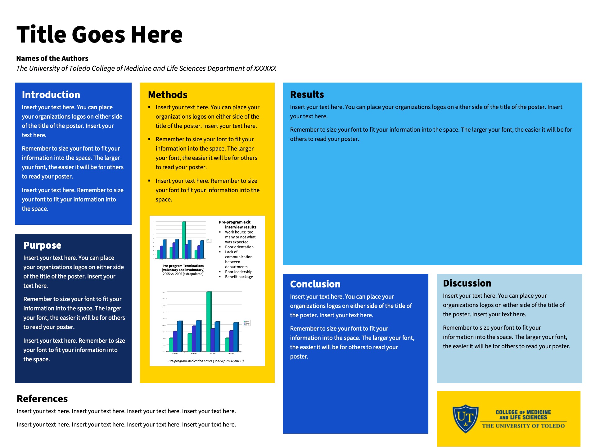 PowerPoint research poster template artwork