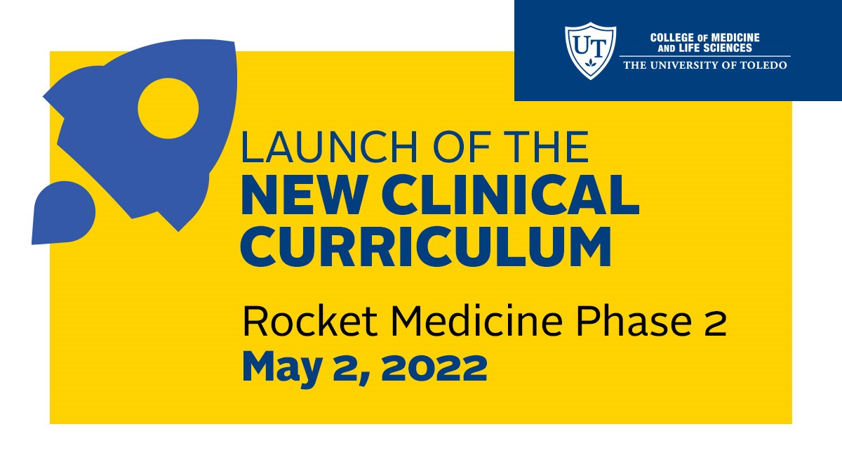 Graphic with information on launch of new clinical curriculum on May 2, 2022