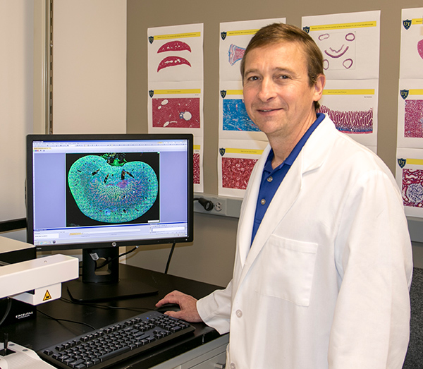 Allen Schroering in lab