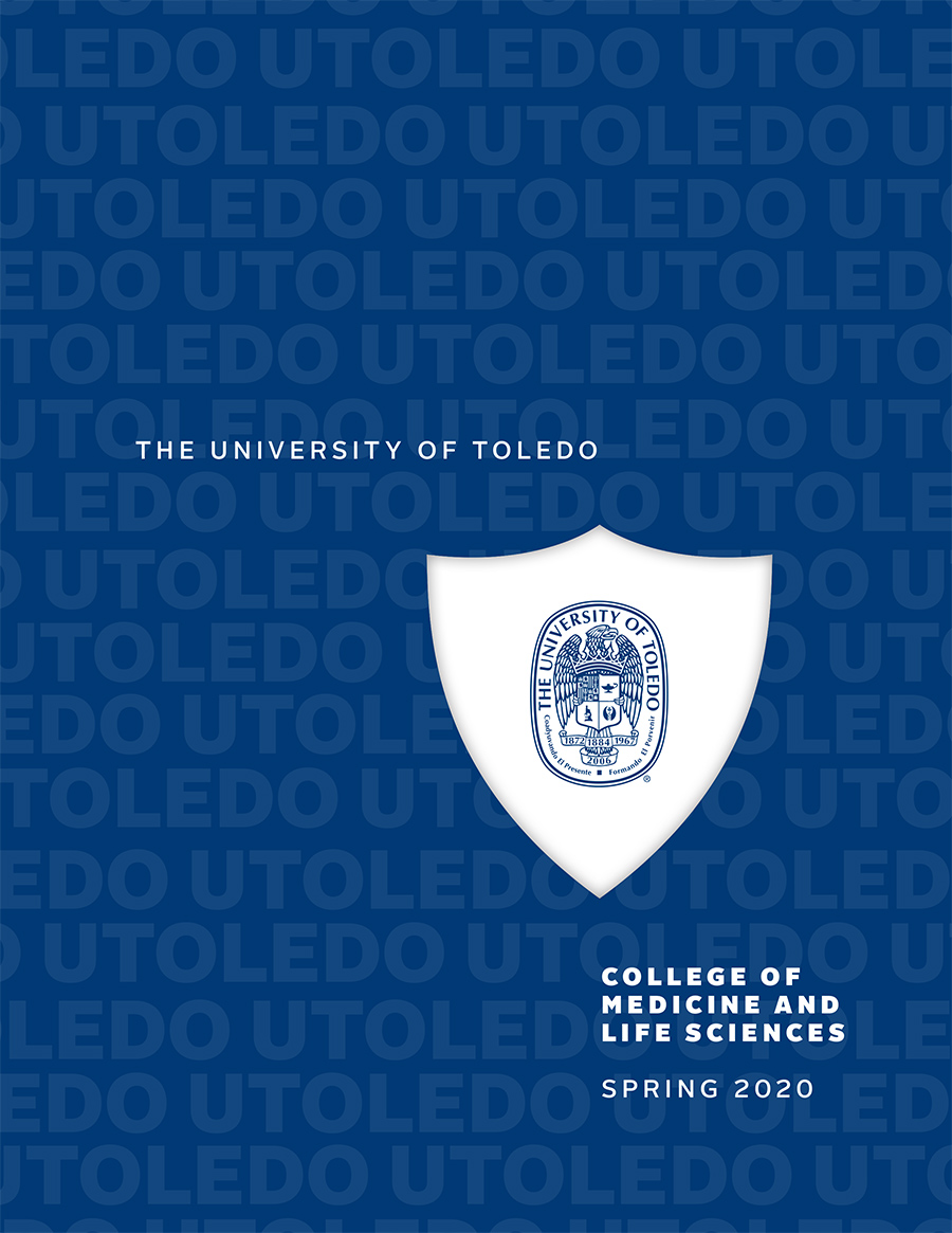 Cover of the College of Medicine and Life Sciences Commencement Program