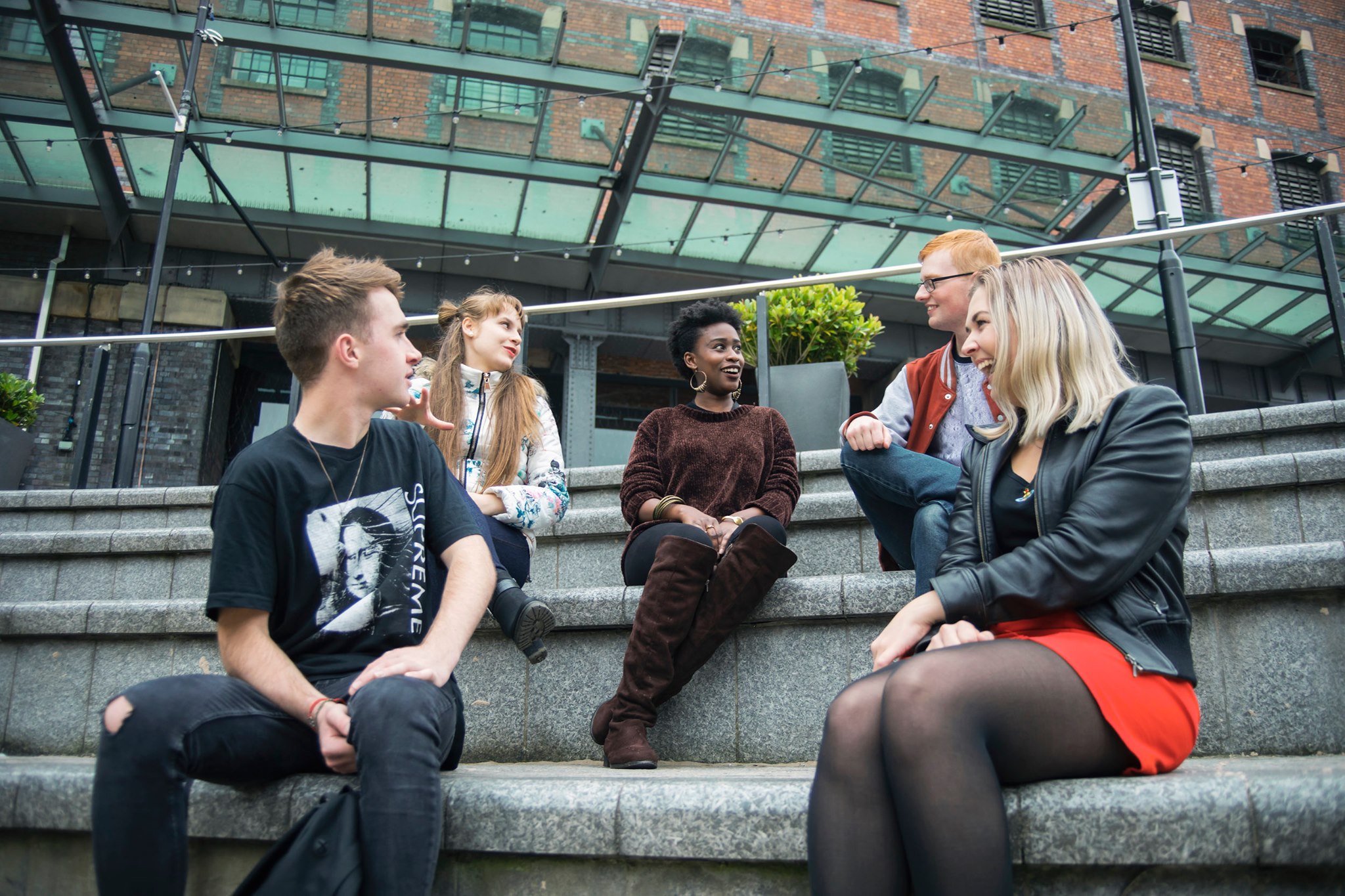 Students at University of Salford