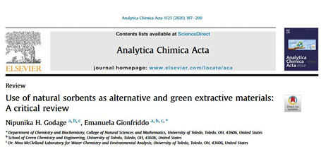 Use of natural sorbents as alternative and green extractive materials: A critical review
