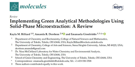Implementing Green Analytical Methodologies Using Solid-Phase Microextraction: A Review