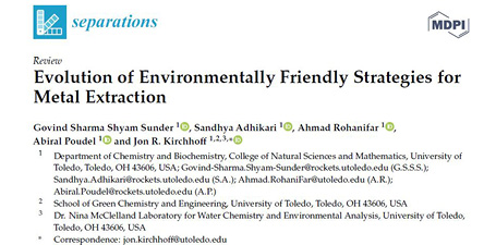 Evolution of Environmentally Friendly Strategies for Metal Extraction