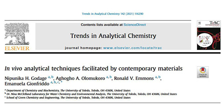 In vivo analytical techniques facilitated by contemporary materials