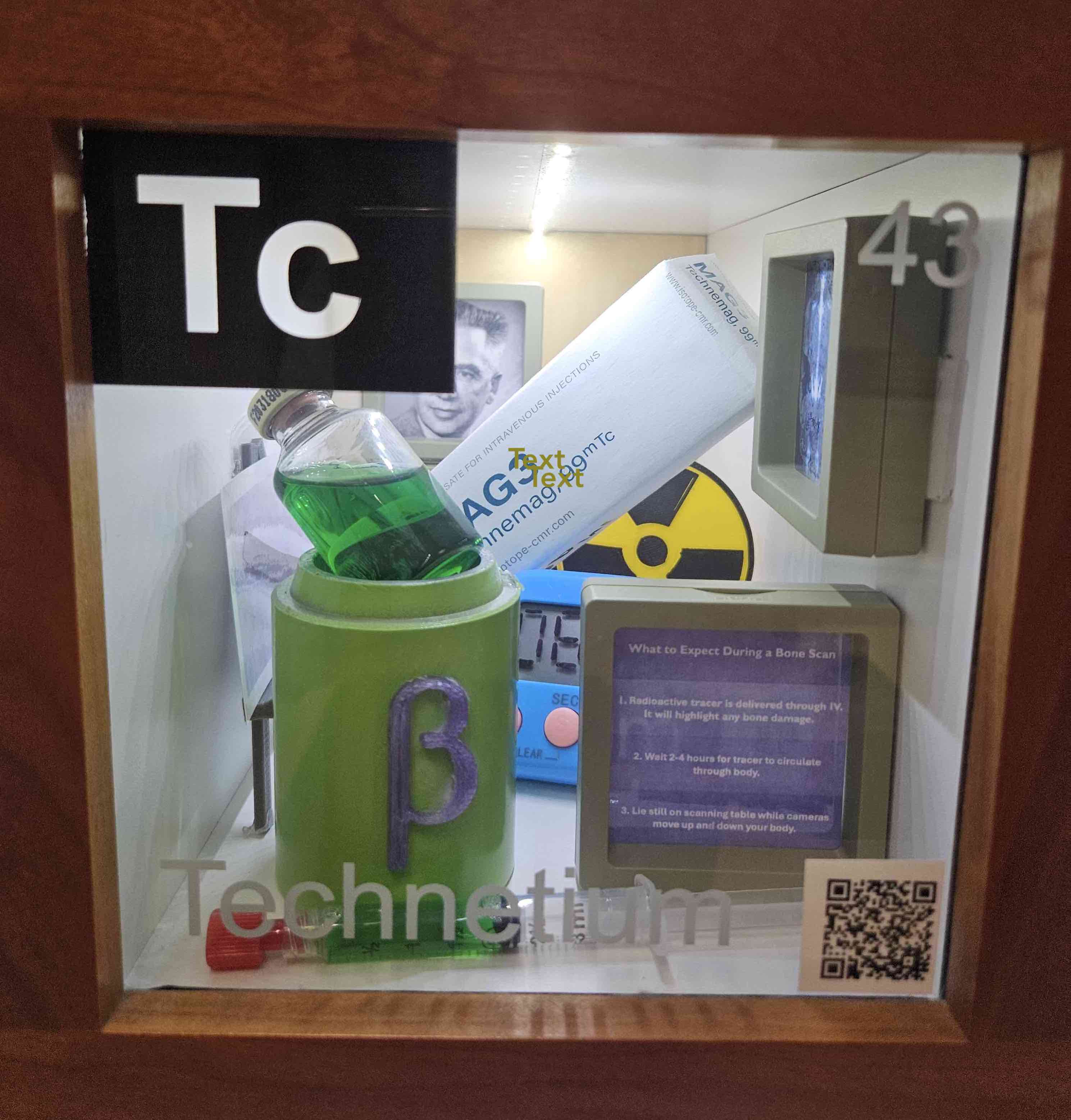 Display in the Living Science Ever-Changing Periodic Table for Technetium. 