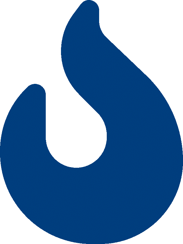 blue flame icon