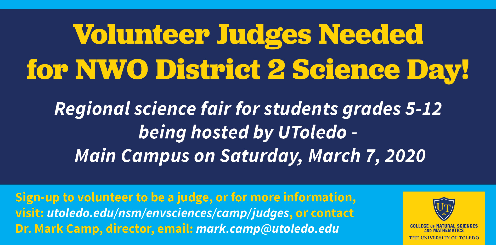 Volunteer Judges Need District Science Day