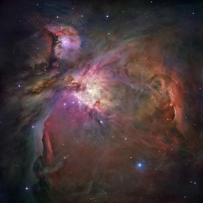 Orion nebula as seen by Hubble Space Telescope