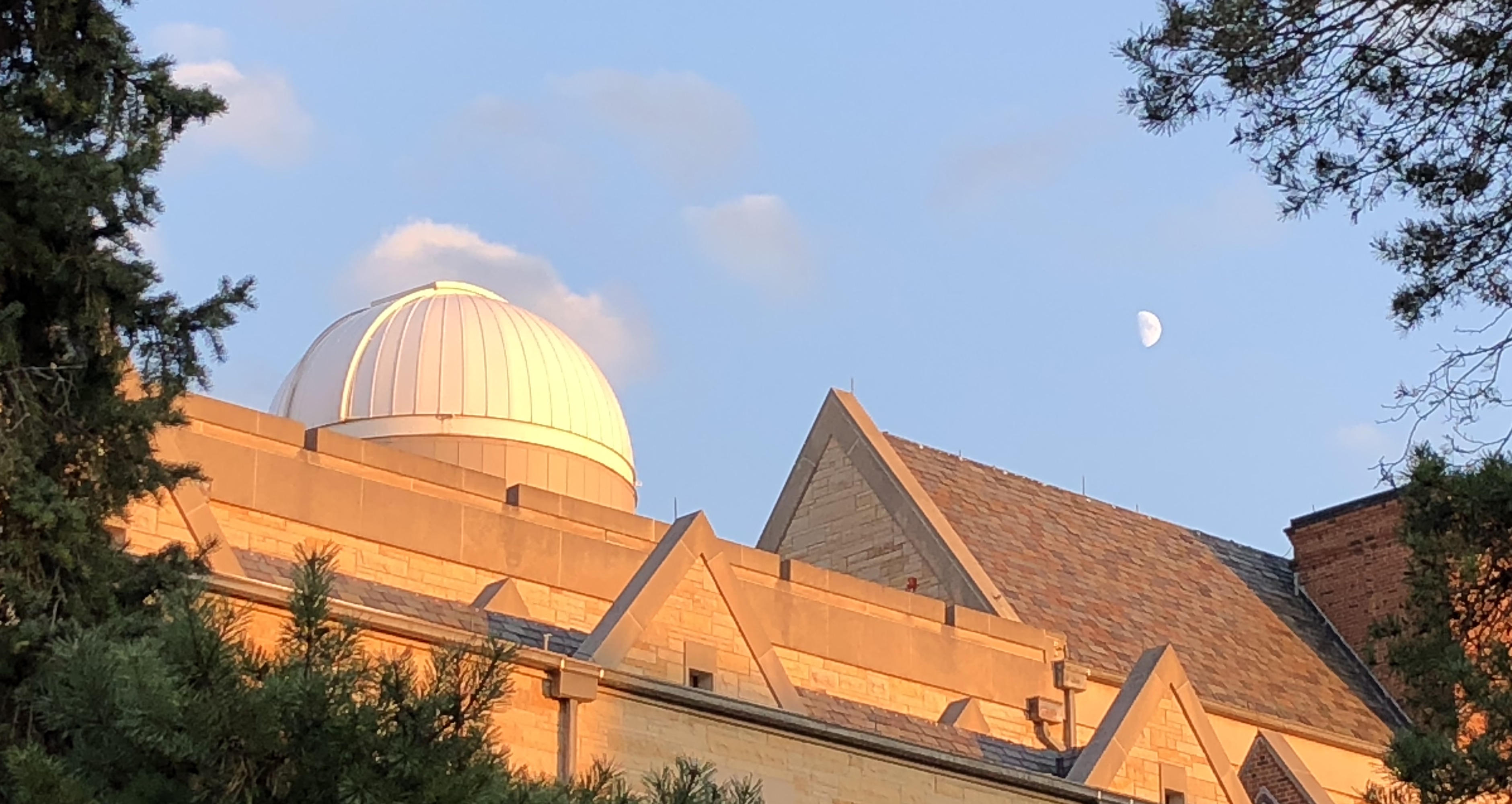 Brooks Observatory and the Moon