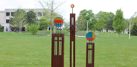 Sculpture on campus