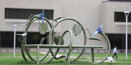 sculpture on main campus