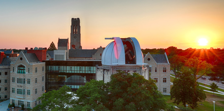 UToledo campus at sunset