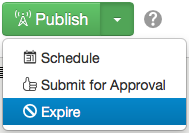 Expire button
