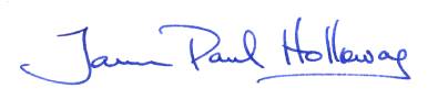Signature of James Holloway