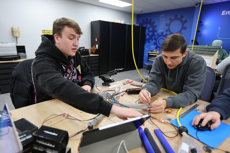 engineering student in capstone course