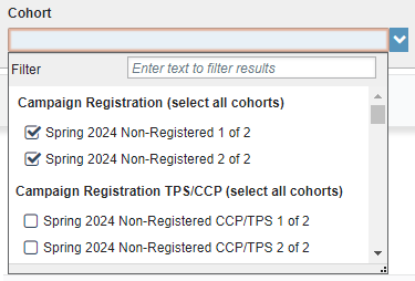 Registration Campaign Cohorts