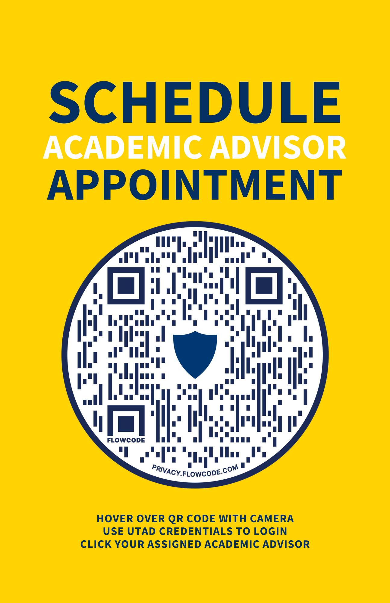 QR Code Poster - Academic Advisor