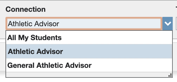 Select Athletic Advisor Connection