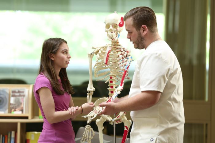 students in a lab