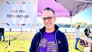 Dr. AbouAlaiwi at Walk to End Alzheimer's