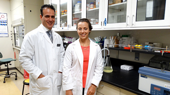 Dr. AbouAlaiwi and Hannah Saternos