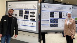 Students attending Cell Architecture and Dynamics Research symposium