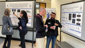 Students at Cell Architecture and Dynamics (CAD) research symposium