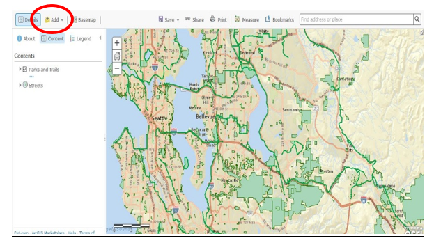 Add a Layer ArcGIS