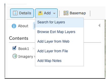 Add a Layer ArcGIS