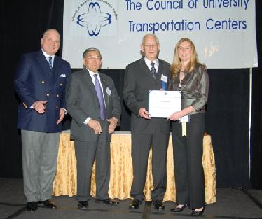 Sarah Schafer receiving her Student of the Year award