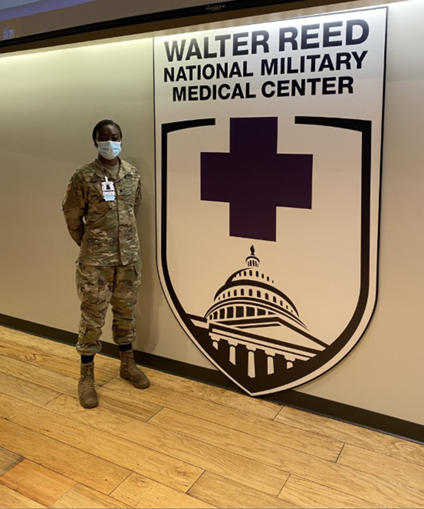 CDT Fadilla Hassan at the Walter Reed National Military Medical Center
