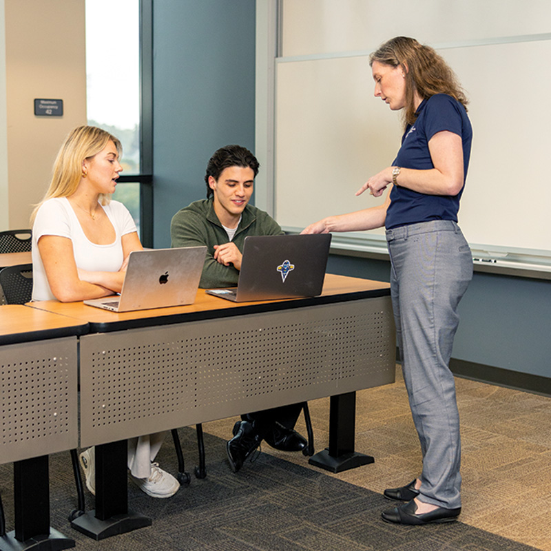 Deidre Jones meeting with Megan Hupp and Mohammad Almesri