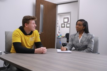 jewel talking with student in crisis