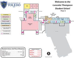 student union third floor map