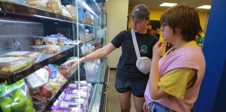 Students dining in Student Union Marketplace